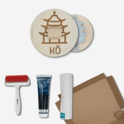 Pack sello grande + tinta. Ideales para personalizar tu packaging.