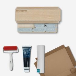 Pack sello grande + tinta. Ideales para personalizar tu packaging.